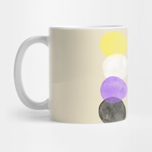 Nonbinary Pride Bubbles Mug